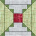 Courthouse Steps variation quilt block www.dlstewart.com